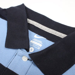 Nike Polo Shirt Solo Swoosh Vintage - Farbe: LightSkyBlue - Größe: M - VintageR2