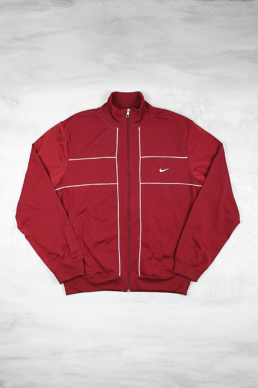 Nike Solo Swoosh Sportjacke - Farbe: Red - Größe: L - VintageR2
