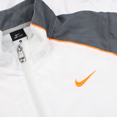 Nike Solo Swoosh Sportjacke Vintage - Farbe: White - Größe: L - VintageR2
