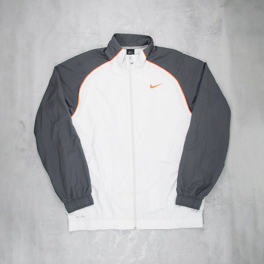 Nike Solo Swoosh Sportjacke Vintage - Farbe: White - Größe: L - VintageR2