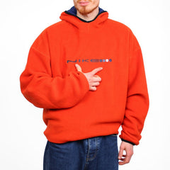 Nike Vintage Baggy Hoodie Fleece - Farbe: Orange - Größe: XXL - VintageR2