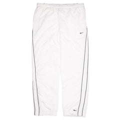 Nike Vintage Baggy Trackpants in Weiß Schwarz Größe L