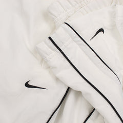 Nike Vintage Baggy Trackpants in Weiß Schwarz Größe L