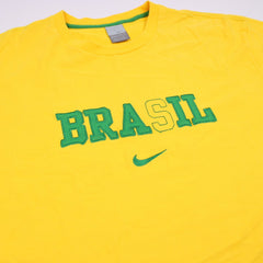 Nike Vintage Brasil T-Shirt - Farbe: Gold - Größe: XL - VintageR2