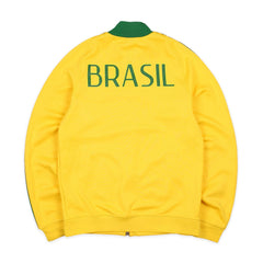 Nike Vintage Brasilien Trainingsjacke in Gelb Grün Größe S