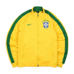 Nike Vintage Brasilien Trainingsjacke in Gelb Grün Größe S