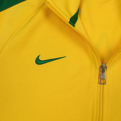 Nike Vintage Brasilien Trainingsjacke in Gelb Grün Größe S