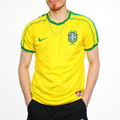 Nike Vintage Brasilien Trikot - Farbe: Gold - Größe: L - VintageR2