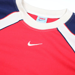 Nike Vintage Center Swoosh Sport T - Shirt - Farbe: Red - Größe: XL - VintageR2