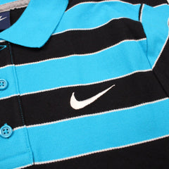 Nike Vintage Polo Hemd Sommer - Farbe: LightSkyBlue - Größe: M - VintageR2