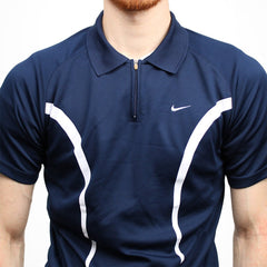 Nike Vintage Polo Shirt - Farbe: Navy - Größe: S - VintageR2