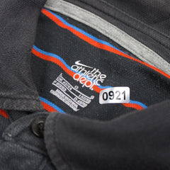 Nike Vintage Polo Shirt Gestreift - Farbe: Grey - Größe: L - VintageR2