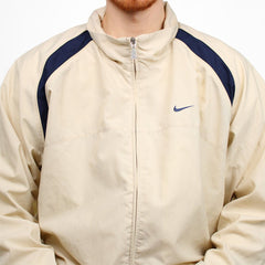 Nike Vintage Solo Swoosh Trainingsjacke - Farbe: Beige - Größe: XL - VintageR2