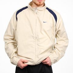 Nike Vintage Solo Swoosh Trainingsjacke - Farbe: Beige - Größe: XL - VintageR2