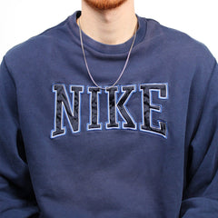 Nike Vintage Spellout Pullover - Farbe: Navy - Größe: XXL - VintageR2