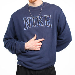 Nike Vintage Spellout Pullover - Farbe: Navy - Größe: XXL - VintageR2