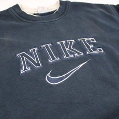 Nike Vintage Spellout Sweater - Farbe: Navy - Größe: S - VintageR2