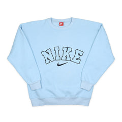 Nike Vintage Spellout Sweater in Babyblau Größe L
