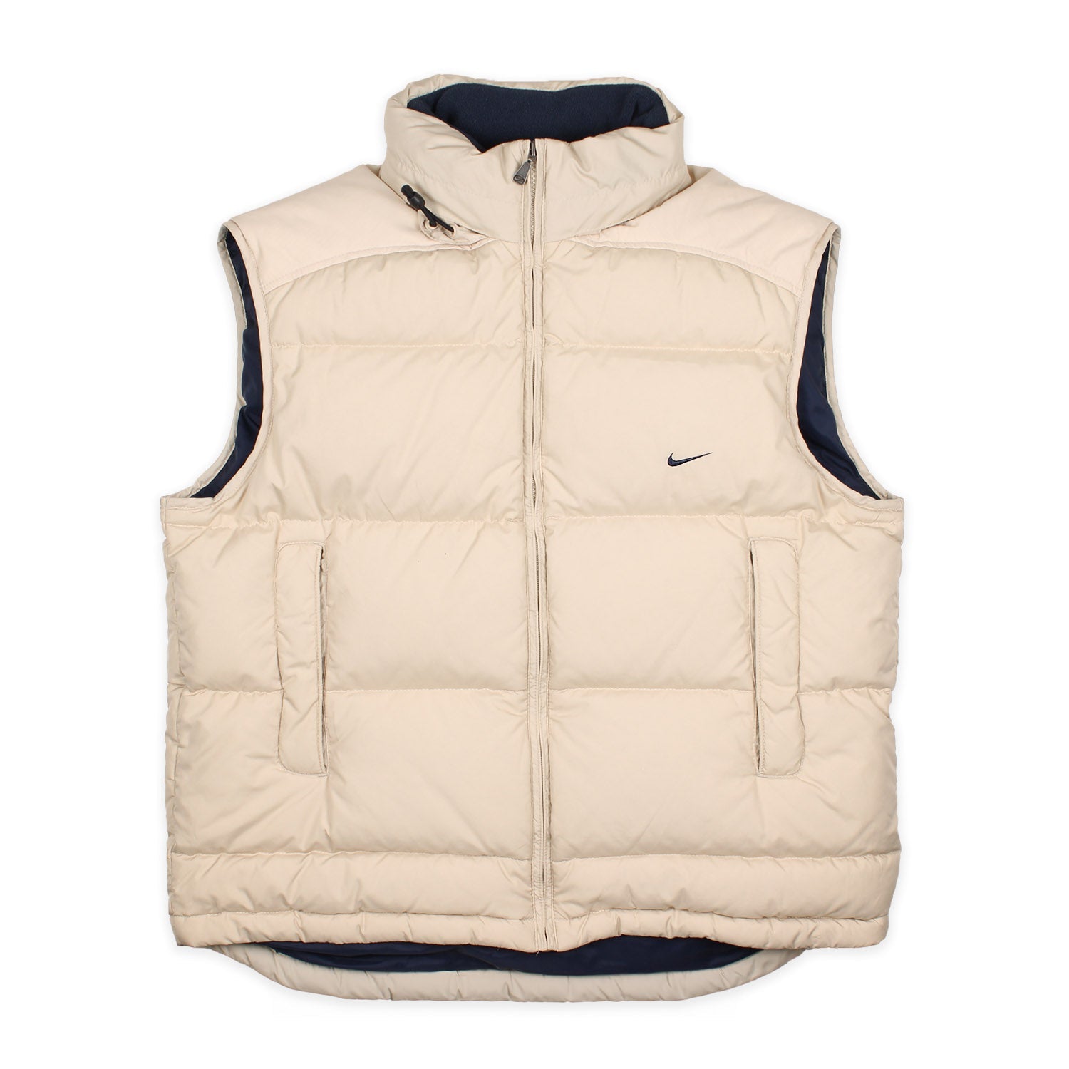 Nike Vintage Swoosh Weste in Beige Größe L