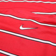Nike Vintage T-Shirt gestreift Center Swoosh - Farbe: Red - Größe: XL - VintageR2