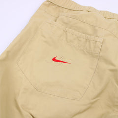 Nike Vintage Trackpants gestreift solo swoosh - Farbe: Beige - Größe: M - VintageR2