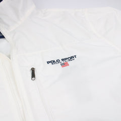 Polo Sport Vintage Trainingsjacke - Farbe: White - Größe: L - VintageR2
