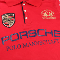 Porsche Chief Keef Polo - Farbe: Red - Größe: M - VintageR2