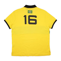 Ralph Lauren Brasil Chief Keef Polo in Gelb Grün Größe XL