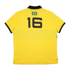 Ralph Lauren Brasil Chief Keef Polo in Gelb Grün Größe XL