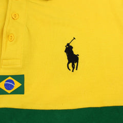 Ralph Lauren Brasil Chief Keef Polo in Gelb Grün Größe XL