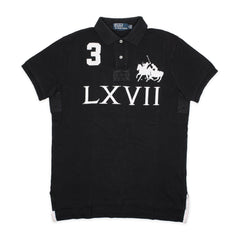 Ralph Lauren Chief Keef Polo in Schwarz Weiß Größe M