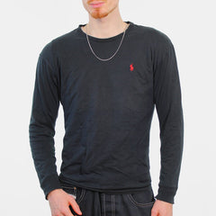 Ralph Lauren Langsarmshirt - Farbe: Black - Größe: M - VintageR2