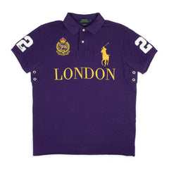Ralph Lauren London Polo in Lila Gold Größe L