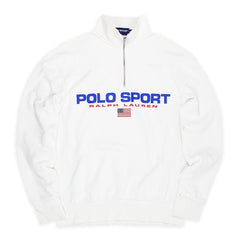 Ralph Lauren Polo Sport Troyer - Farbe: White - Größe: M - VintageR2