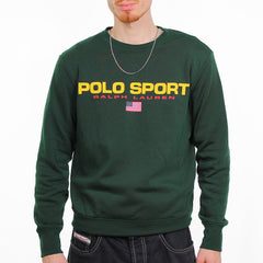 Ralph Lauren Polo Sports Sweatshirt - Farbe: Green - Größe: M - VintageR2