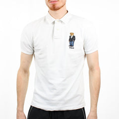 Ralph Lauren Teddybär Polo Shirt - Farbe: White - Größe: S - VintageR2