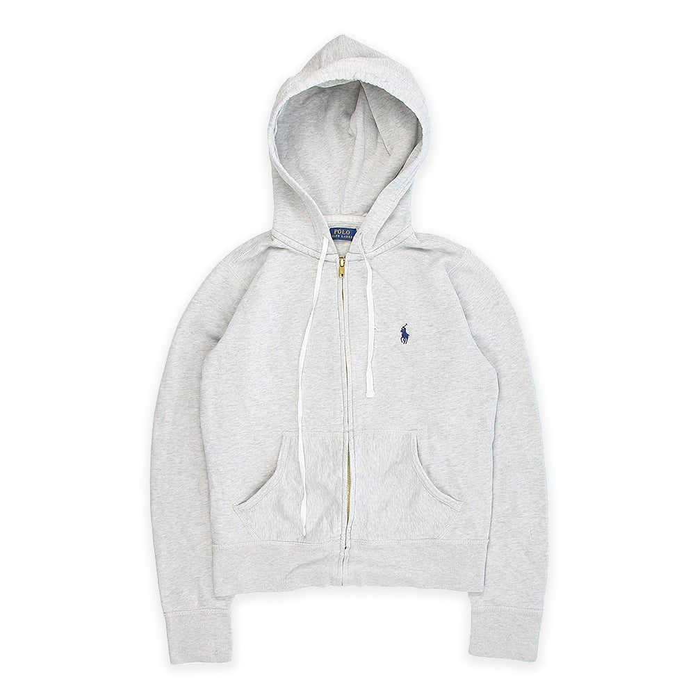 Ralph Lauren Vintage Basic Hoodie - Farbe: Grey - Größe: S - VintageR2