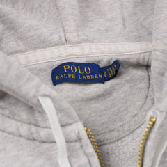 Ralph Lauren Vintage Basic Hoodie - Farbe: Grey - Größe: S - VintageR2