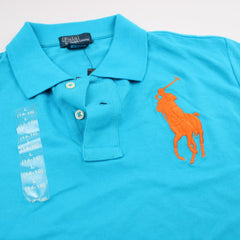 Ralph Lauren Vintage Big Pony Chief Keef Polo - Farbe: LightSkyBlue - Größe: S - VintageR2