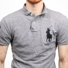 Ralph Lauren Vintage Big Pony Polo - Farbe: Grey - Größe: S - VintageR2