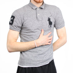 Ralph Lauren Vintage Big Pony Polo - Farbe: Grey - Größe: S - VintageR2