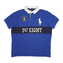 Ralph Lauren Vintage Chief Keef in Blau Schwarz Größe XL