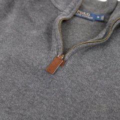 Ralph Lauren Vintage Half-Zip Troyer - Farbe: Grey - Größe: S - VintageR2