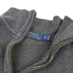 Ralph Lauren Vintage Half-Zip Troyer - Farbe: Grey - Größe: S - VintageR2