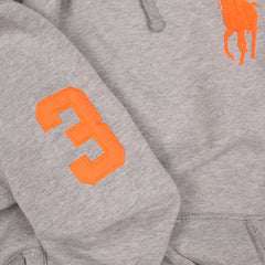 Ralph Lauren Vintage Hoodie in Grau Orange Größe M
