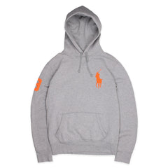 Ralph Lauren Vintage Hoodie in Grau Orange Größe M