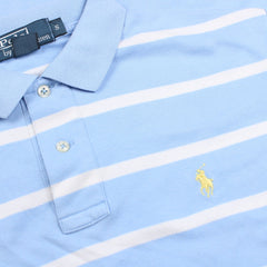Ralph Lauren Vintage Polo Shirt - Farbe: LightSkyBlue - Größe: M - VintageR2