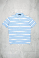 Ralph Lauren Vintage Polo Shirt - Farbe: LightSkyBlue - Größe: M - VintageR2