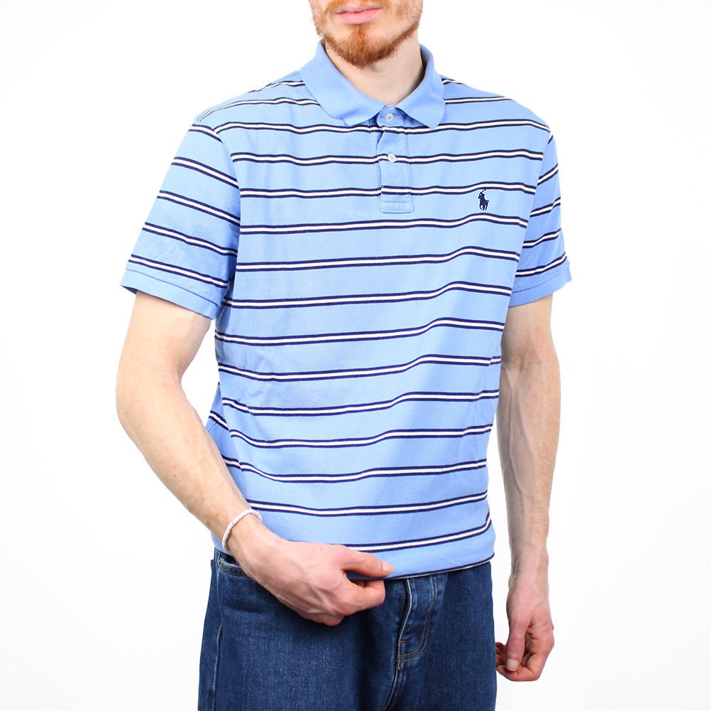 Ralph Lauren Vintage Polo Shirt - Farbe: LightSkyBlue - Größe: XL - VintageR2