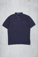 Ralph Lauren Vintage Polo Shirt Made In USA - Farbe: Navy - Größe: L - VintageR2